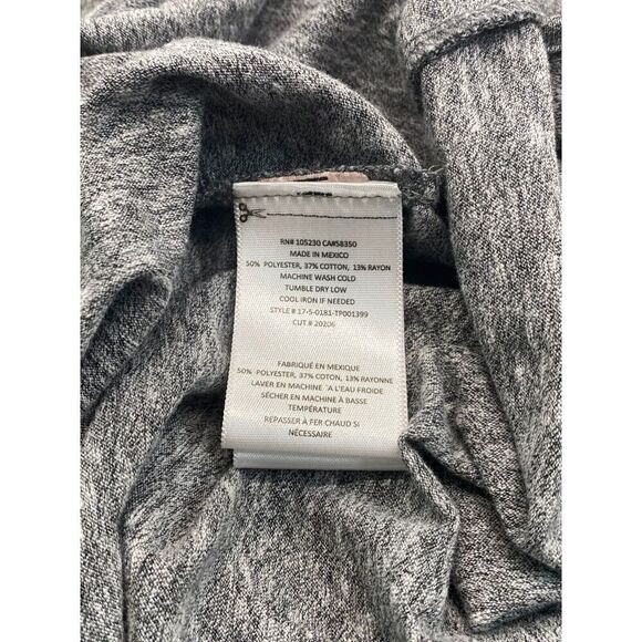 Current Elliott Gray Ruffle Racer Back Tank Top Sleeveless Slubby EUC Size 2 / M - Picture 5 of 7